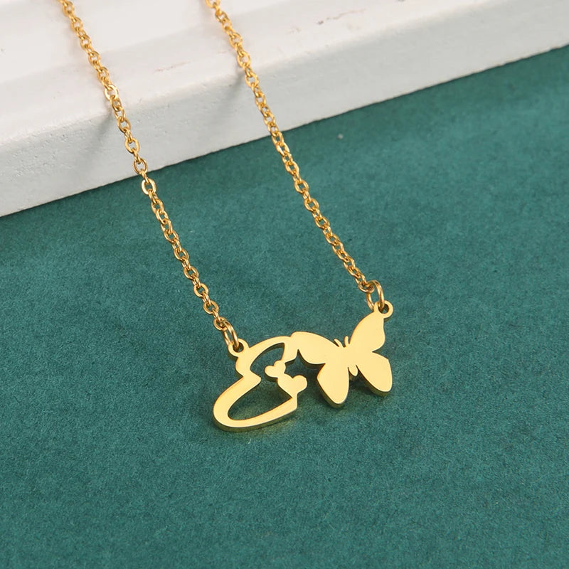 Collana Farfalla con Lettere | CONFEZIONE REGALO INCLUSA!