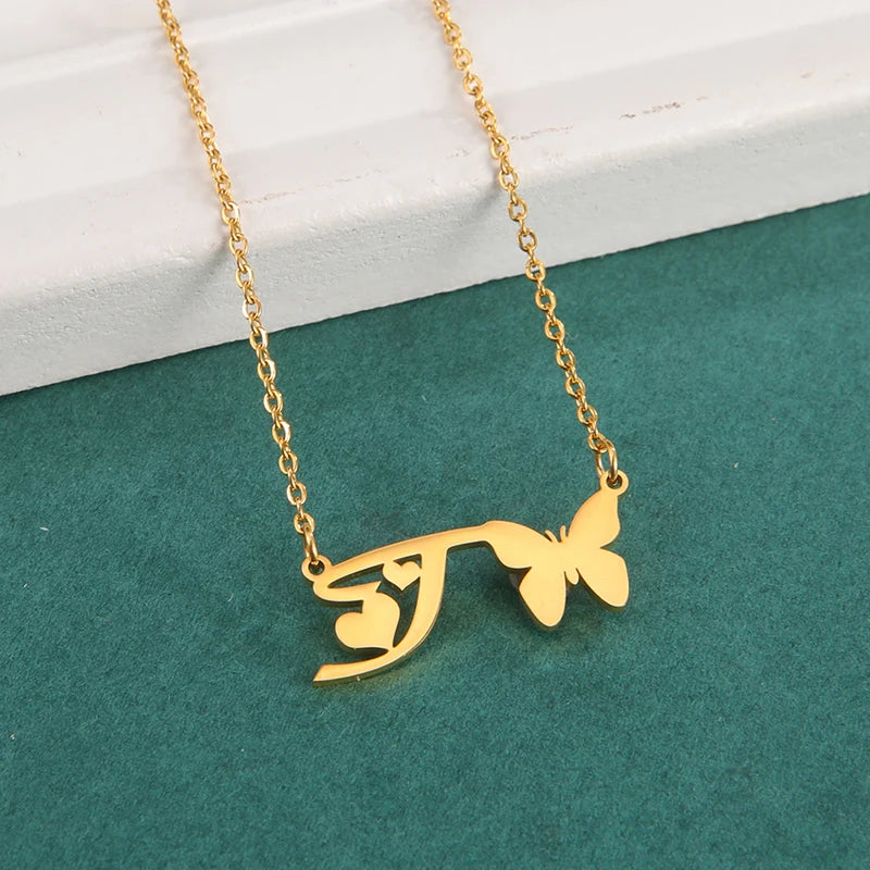 Collana Farfalla con Lettere | CONFEZIONE REGALO INCLUSA!